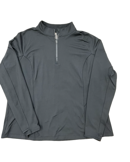 Athletic Top Ls Collar By Calia In Black, Size:3X