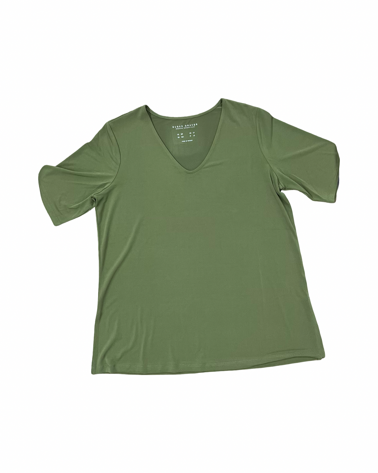 Top Ss By Susan Graver In Green, Size:M