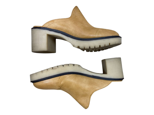 Shoes Heels Wedge By Clothes Mentor In Tan, Size:7