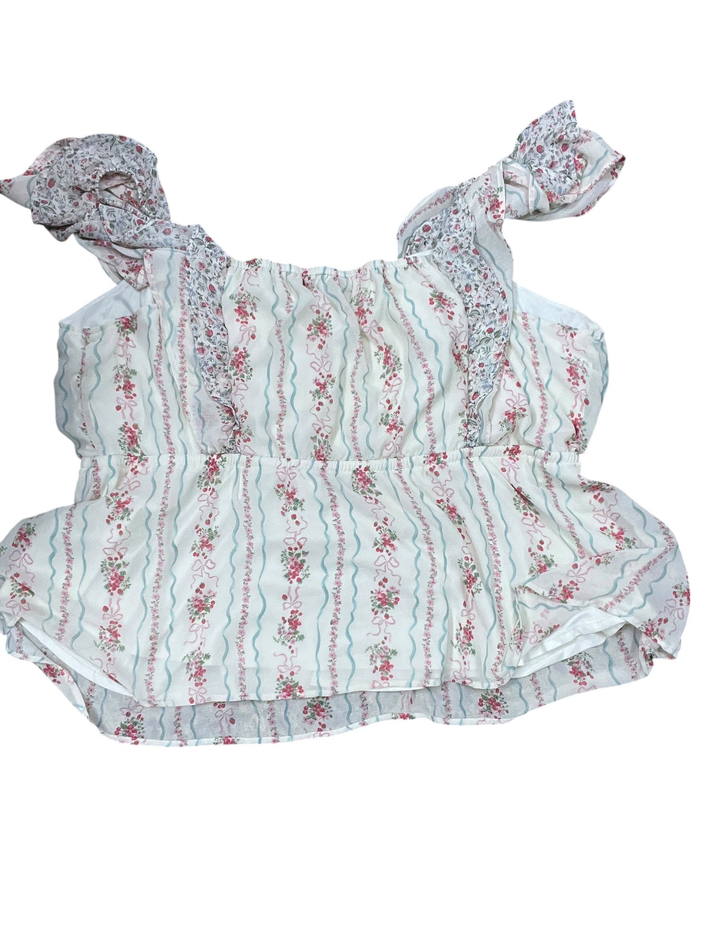 Top Sleeveless By Torrid In Cream, Size:4X
