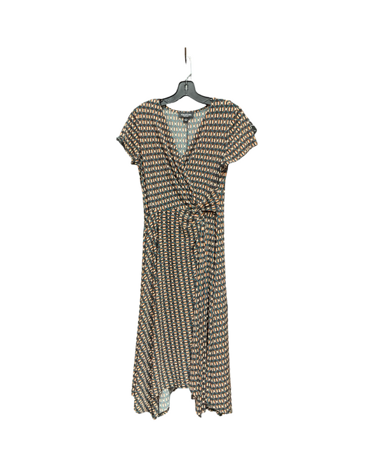 Dress Work By Perceptions In Black & Orange, Size:S