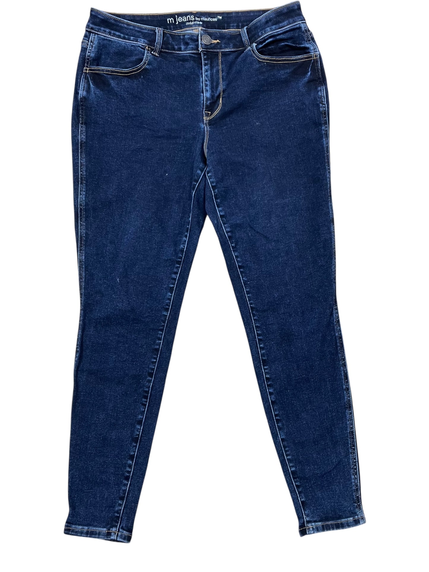 Jeans Skinny By Maurices In Blue Denim, Size:10