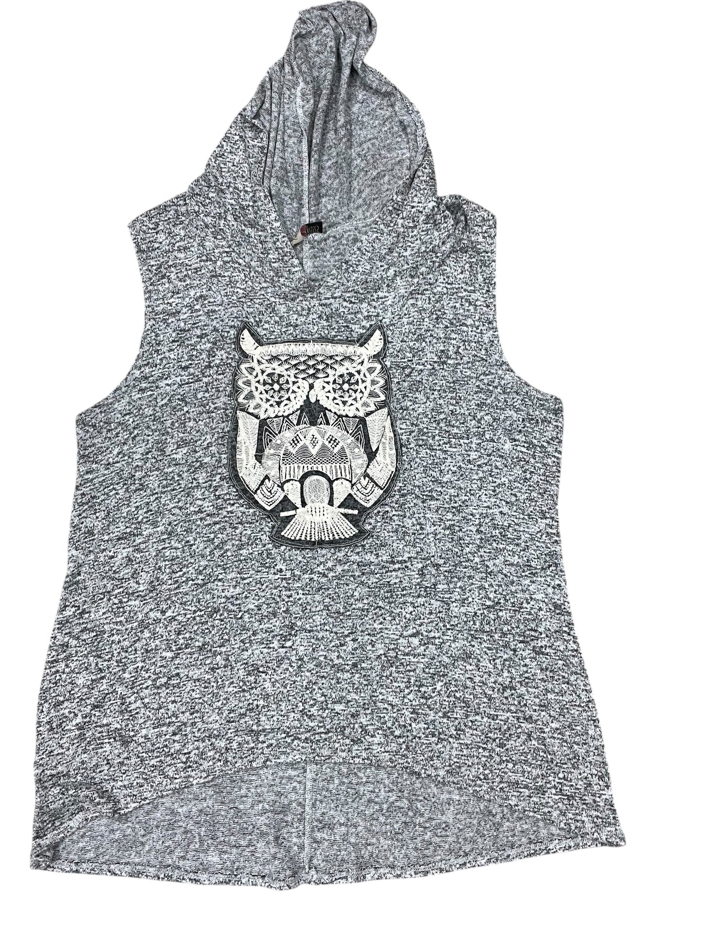 Top Sleeveless By Free Kisses In Grey, Size:3X