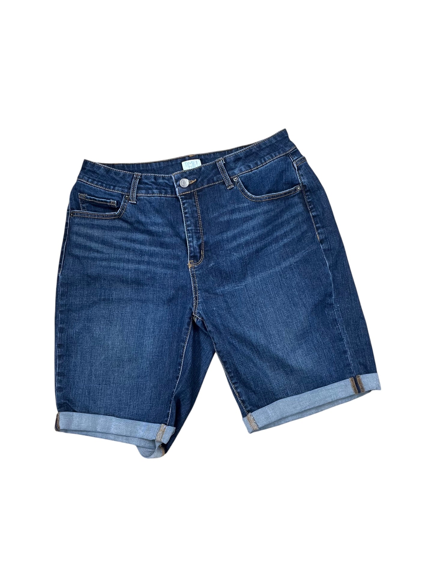 Shorts By Time And Tru In Blue Denim, Size:14