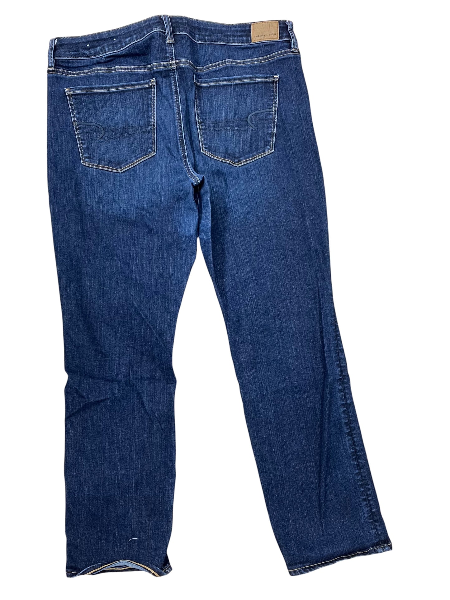 Jeans Boyfriend By American Eagle In Blue Denim, Size:18