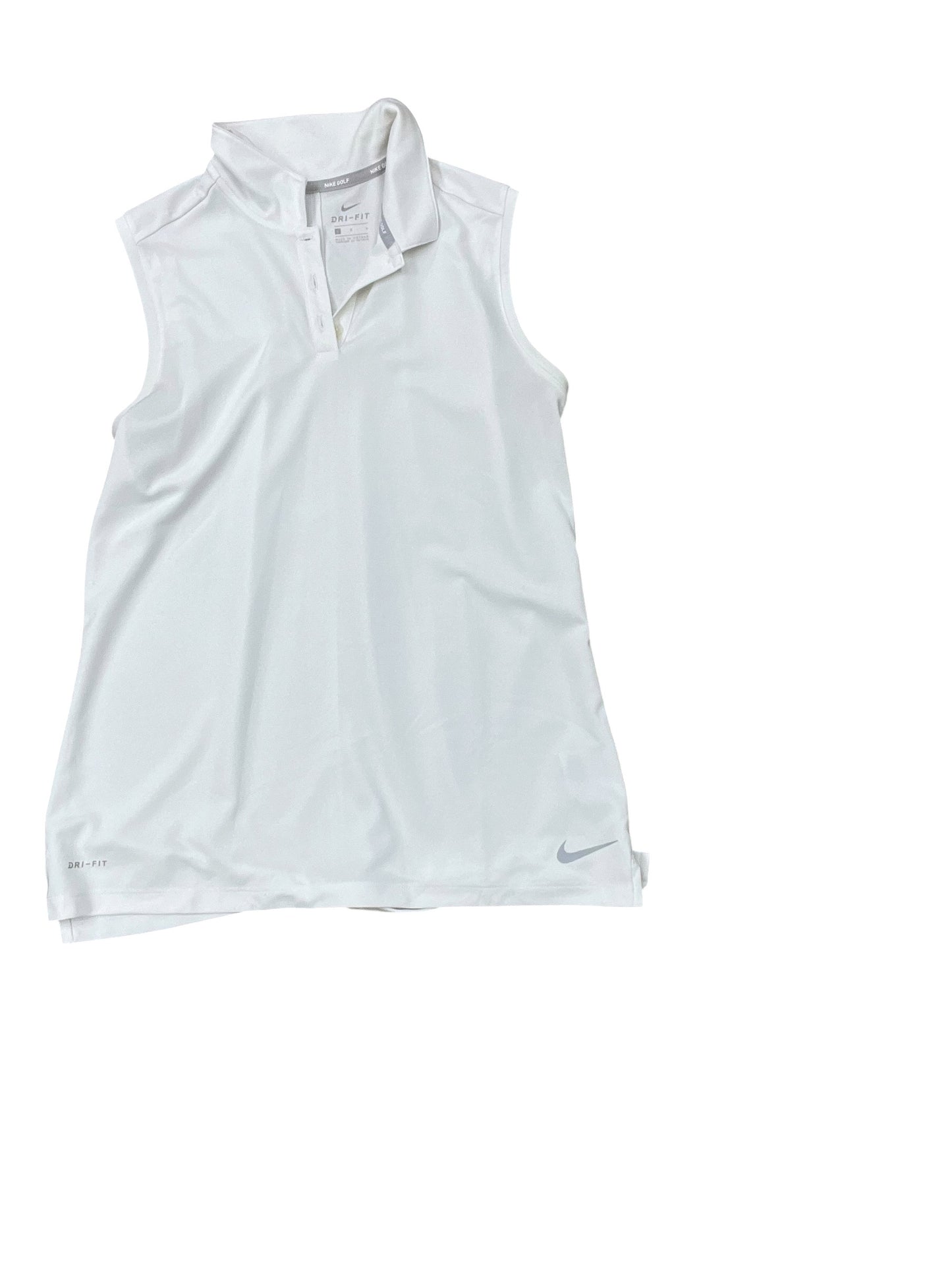 Athletic Top Ss By Nike In White, Size:L
