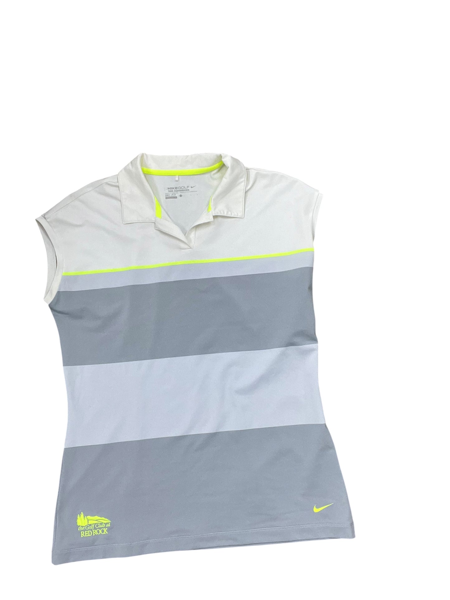 Athletic Top Ss By Nike In Grey, Size:L