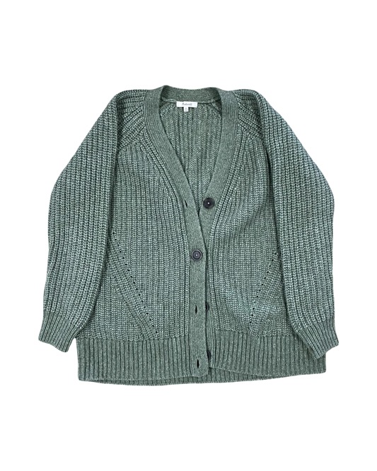 Sweater Cardigan By Madewell In Green, Size:Xs