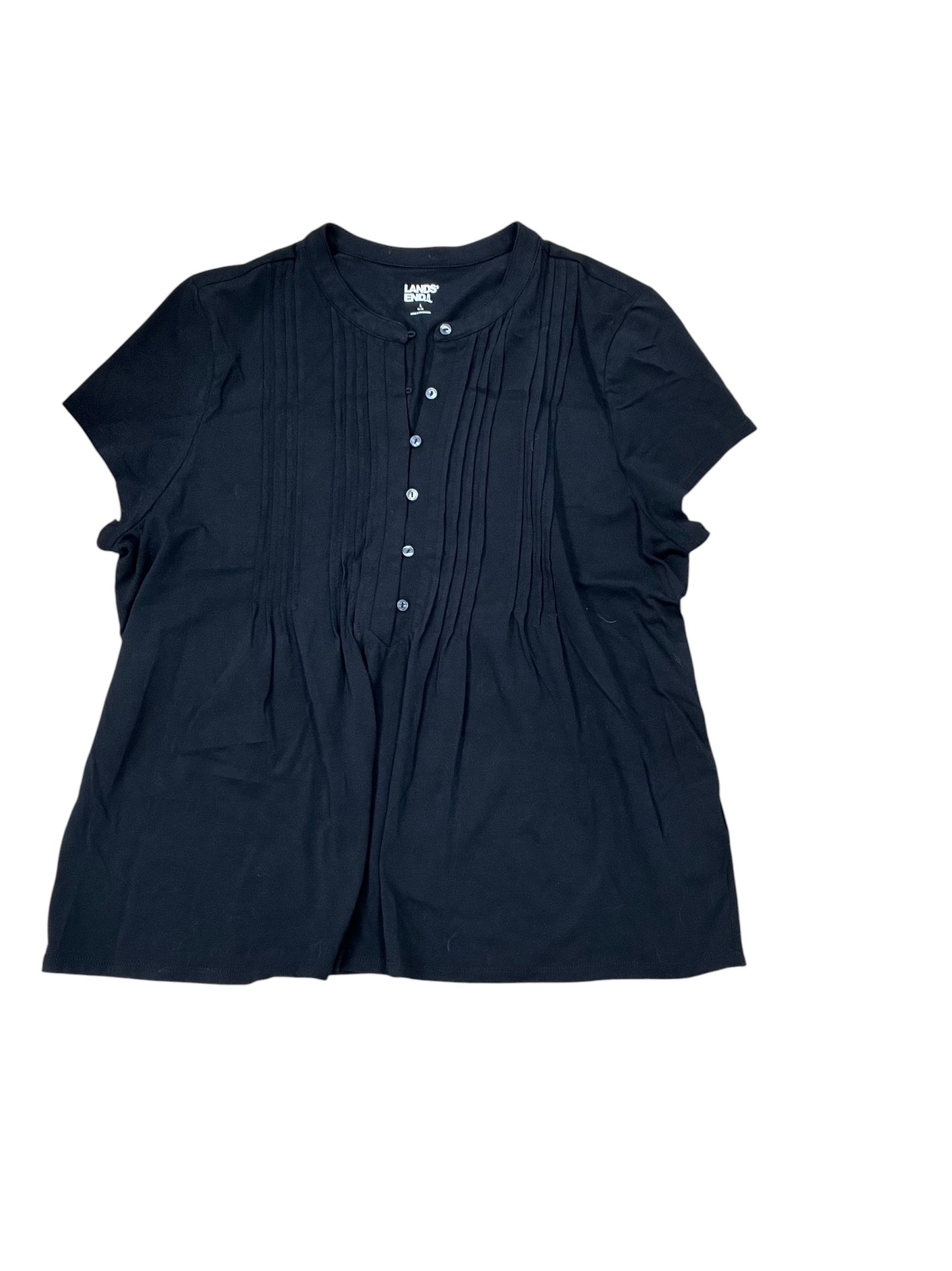 Top Ss By Lands End In Black, Size:L