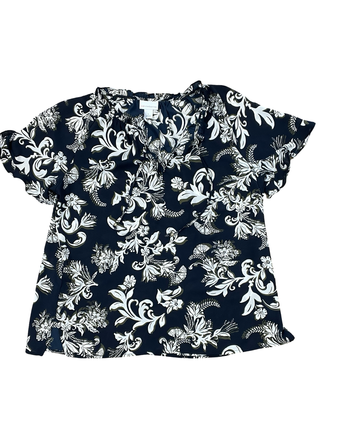 Top Ss By Liz Claiborne In Blue, Size:L