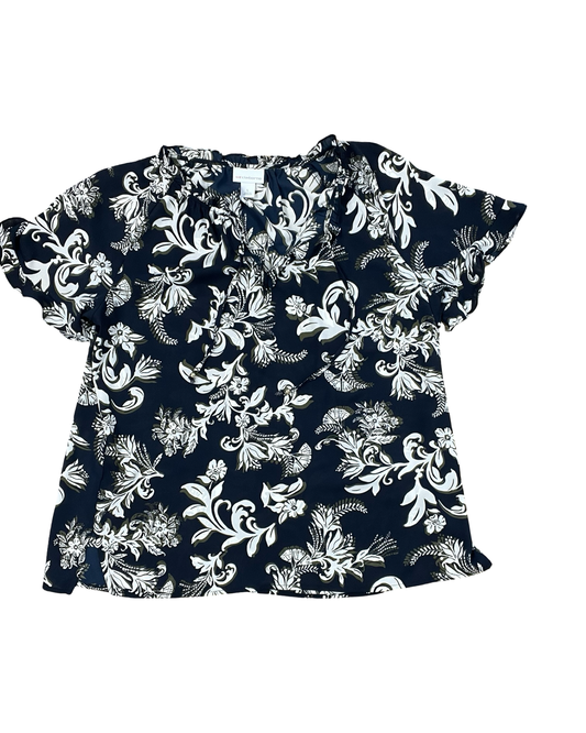 Top Ss By Liz Claiborne In Blue, Size:L