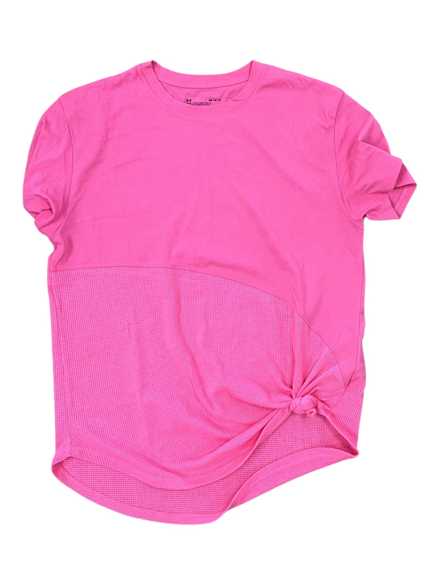 Athletic Top Ss By Under Armour In Pink, Size:M
