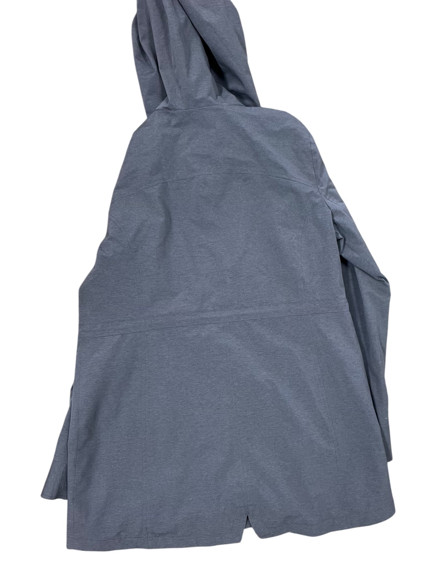 Coat Raincoat By Tek Gear In Grey, Size:L