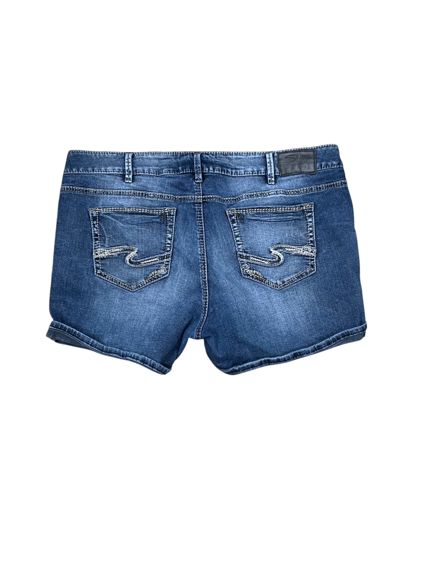 Shorts By Silver In Blue Denim, Size:16