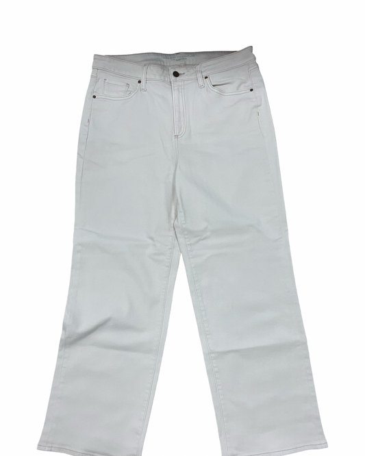 Jeans Straight By Chicos In Cream Denim, Size:12