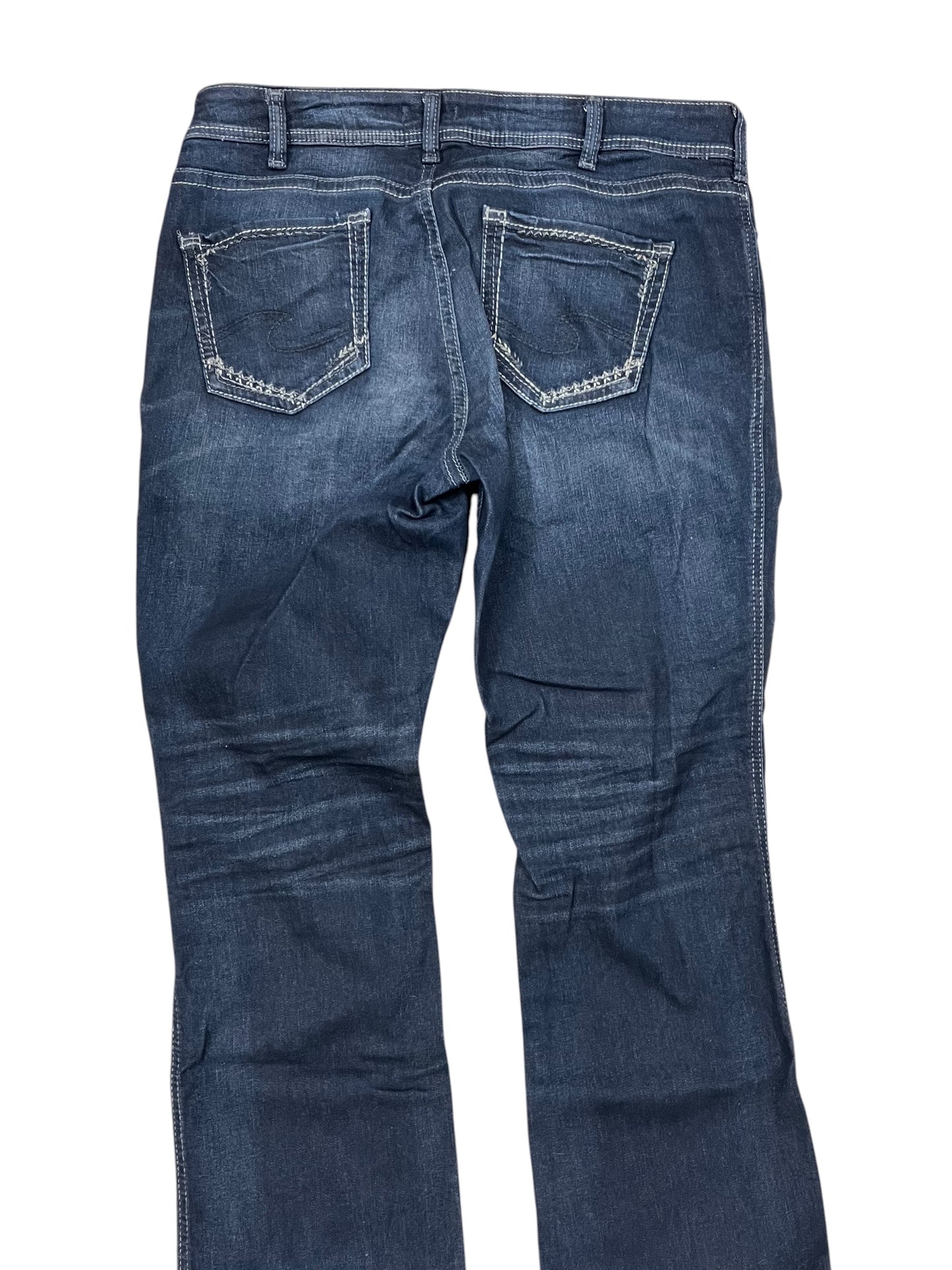 Jeans Wide Leg By Kancan In Blue Denim, Size:14