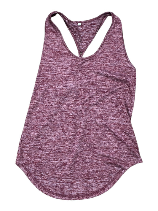 Athletic Tank Top By Clothes Mentor In Maroon, Size:S