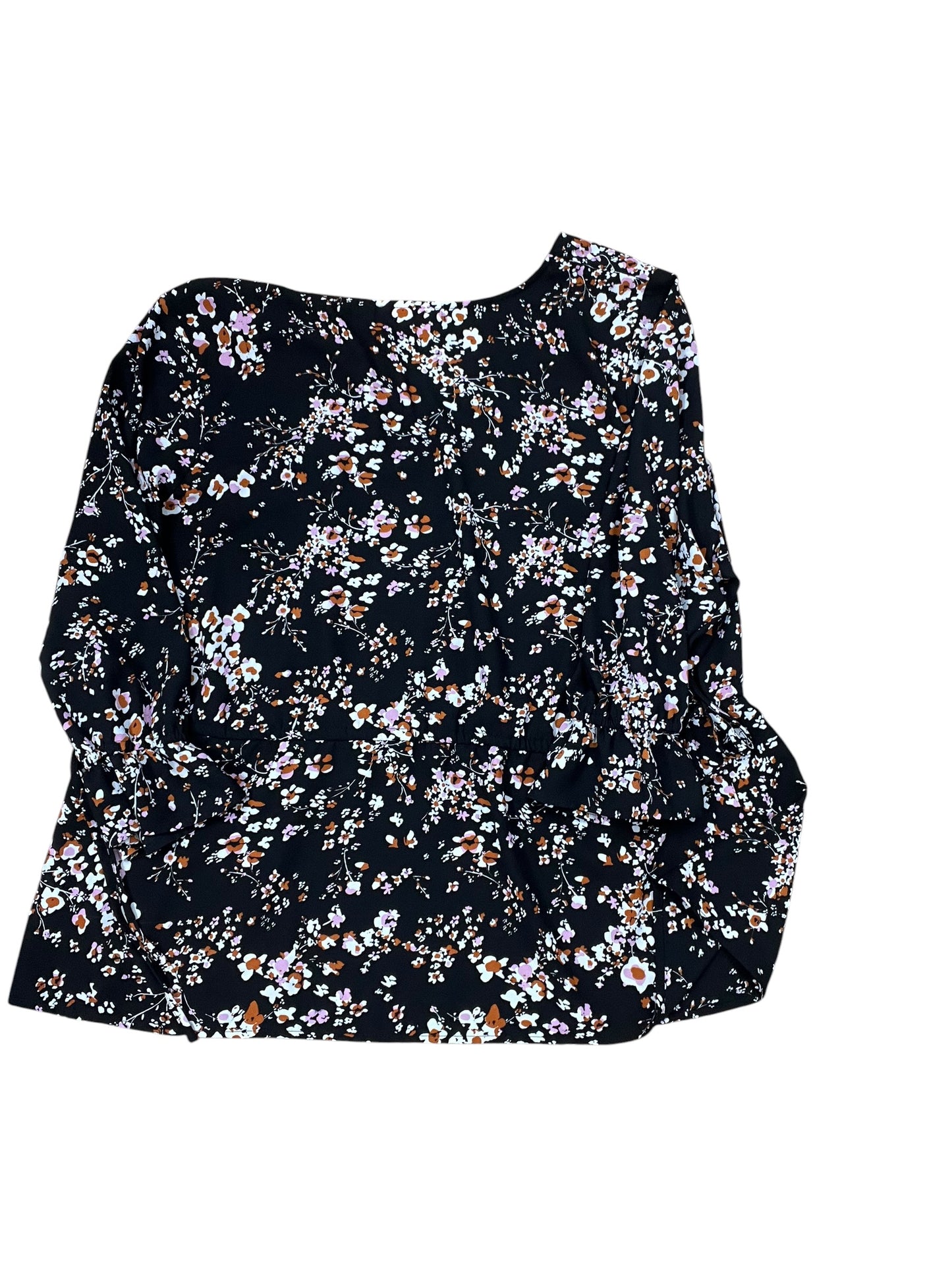Top 3/4 Sleeve By Evri In Black, Size:1X