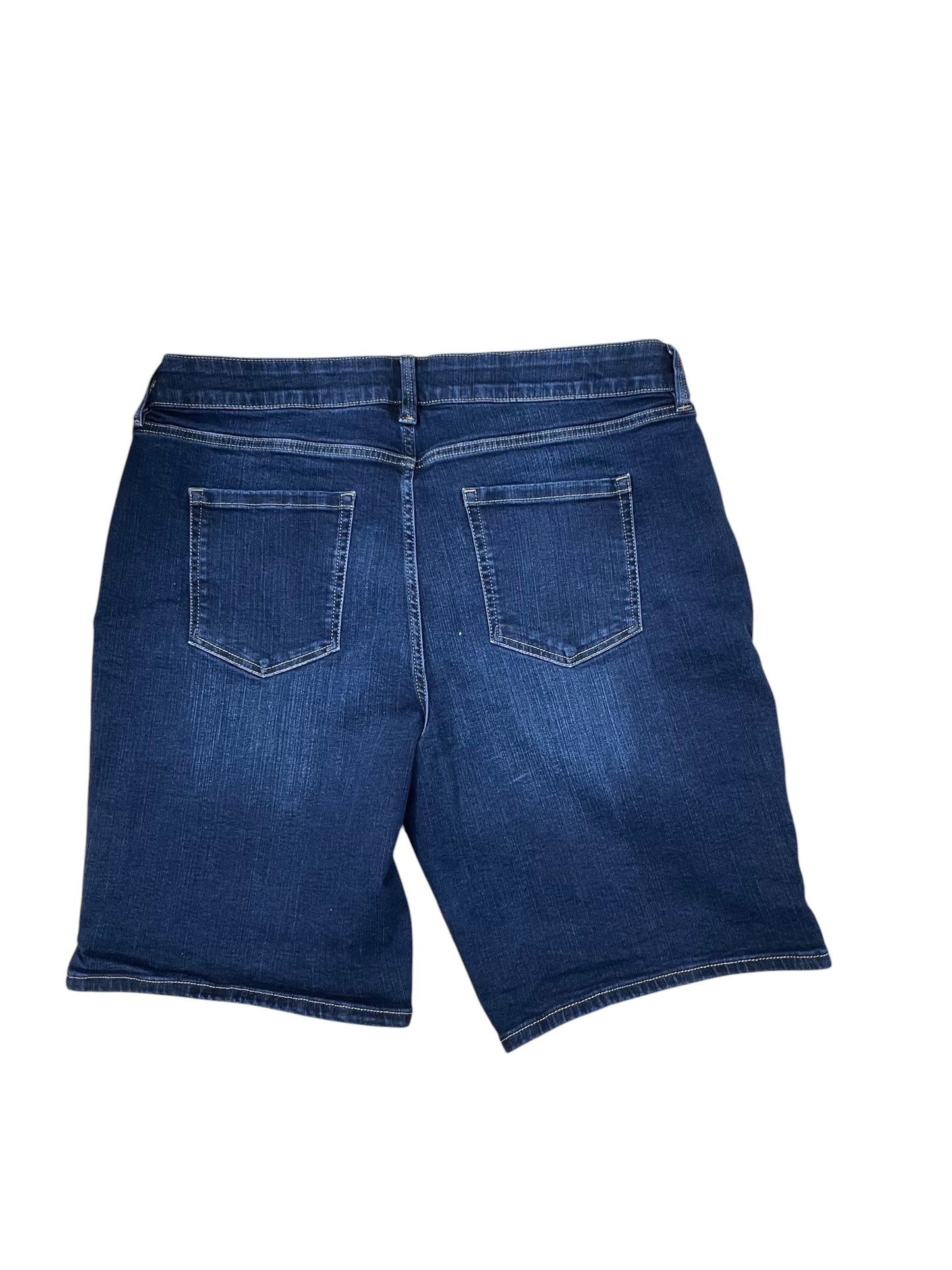 Shorts By Liz Claiborne In Blue Denim, Size:18
