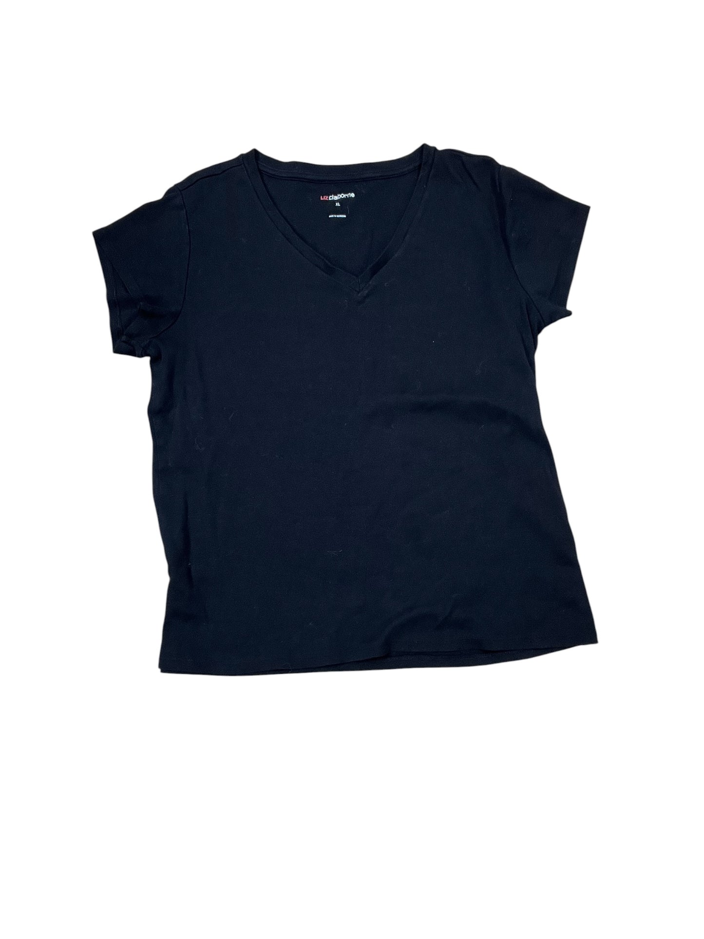 Top Ss By Liz Claiborne In Black, Size:Xl
