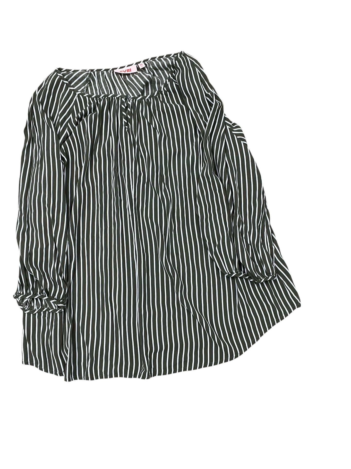 Top 3/4 Sleeve By Evri In Green, Size:2X
