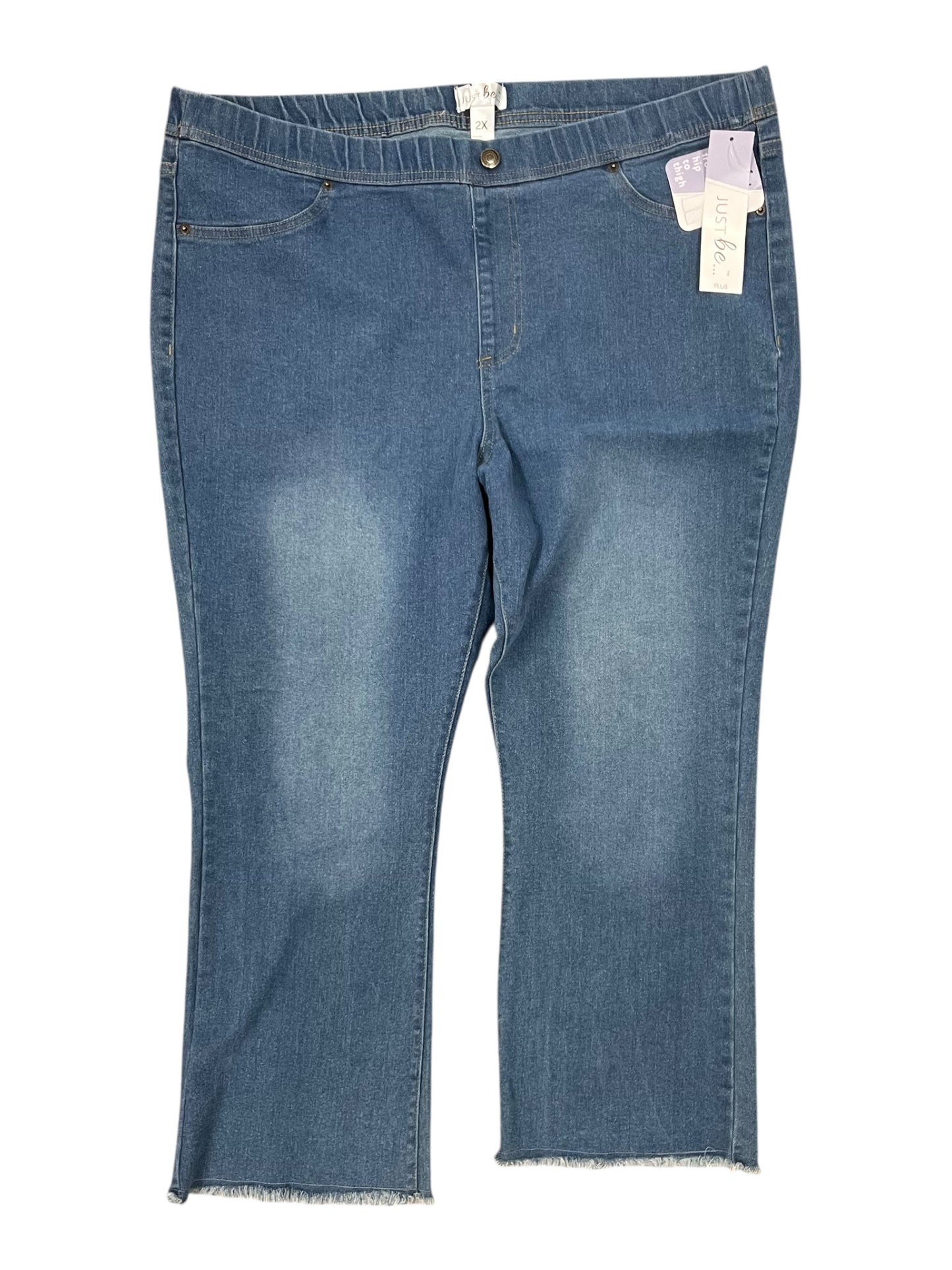 Jeans Jeggings By Just Be In Blue Denim, Size:20