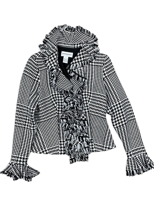Jacket Other By Bloomingdales In Black & White, Size:S