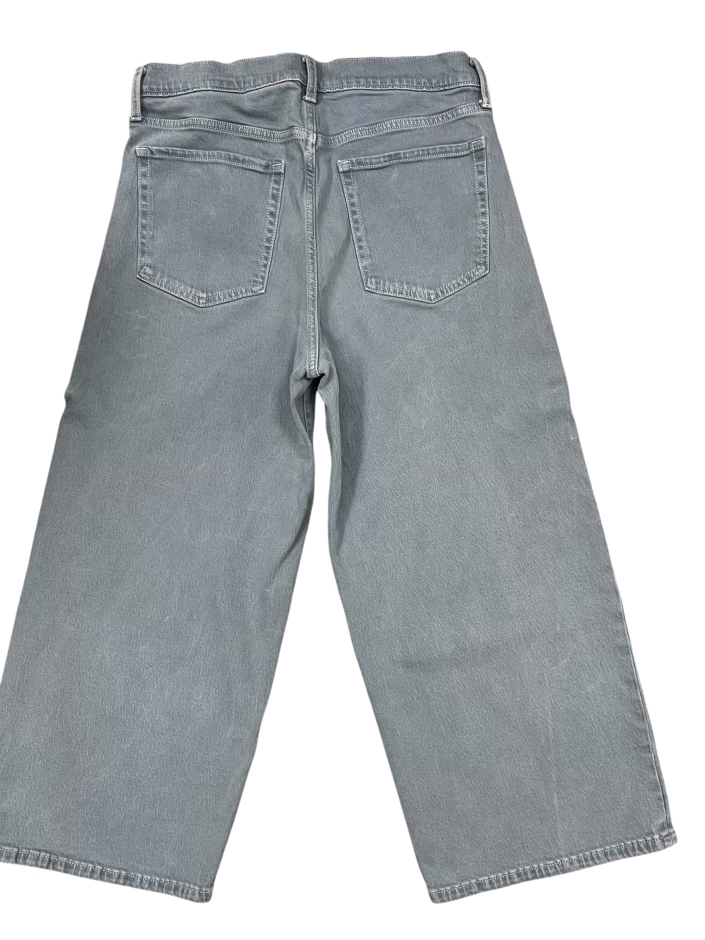 Jeans Wide Leg By Banana Republic In Blue Denim, Size:14