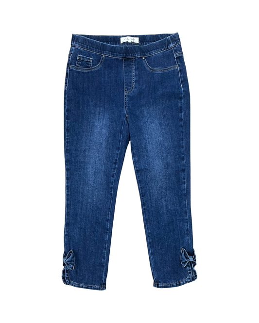 Jeans Jeggings By Charlie B In Blue Denim, Size:4