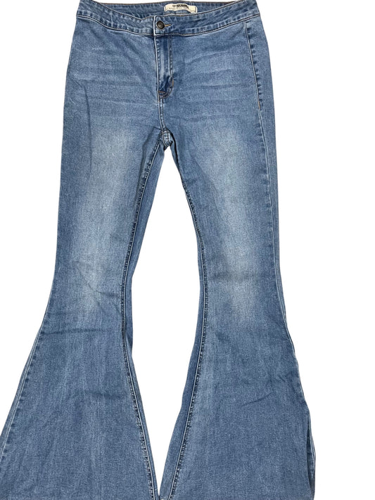Jeans Flared By Rock & Roll In Blue Denim, Size:10