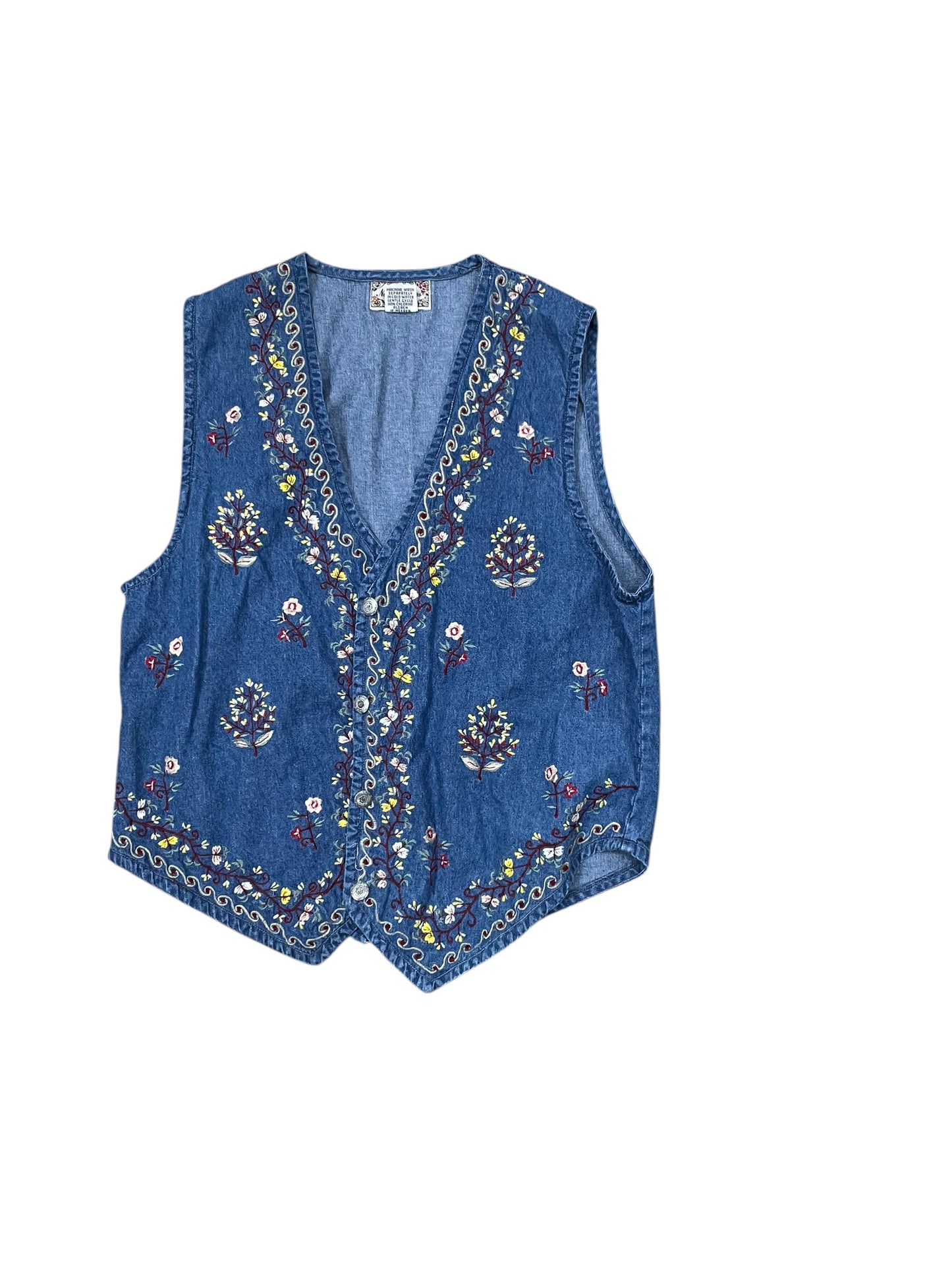 Vest Other By New Directions In Blue Denim, Size:L