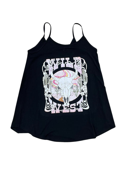 Top Sleeveless By Zenana In Black, Size:M