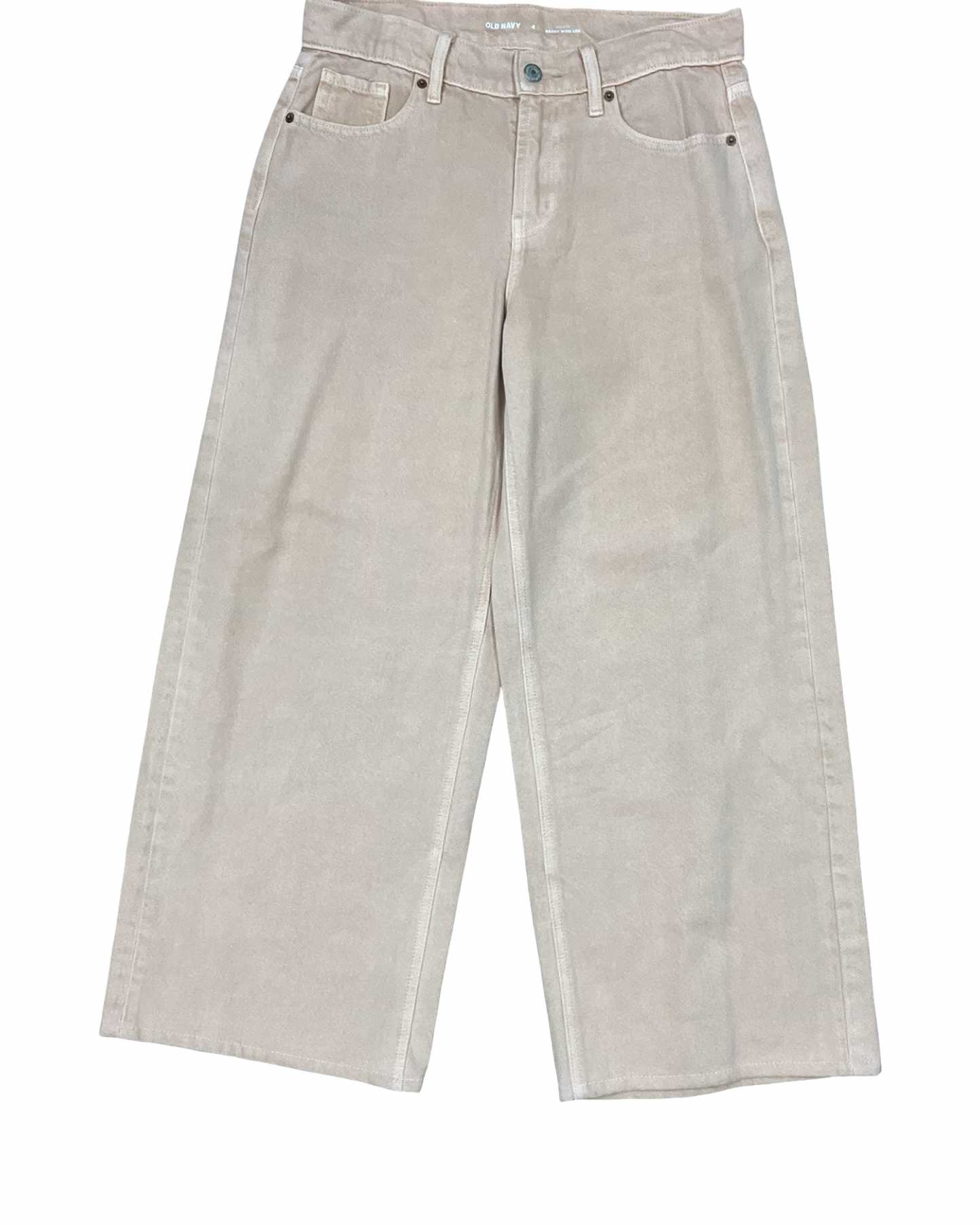 Jeans Wide Leg By Old Navy In Peach, Size:4