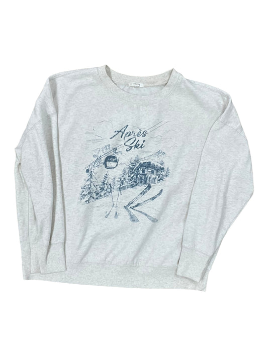 Sweatshirt Crewneck By Maurices In Cream, Size:Xl