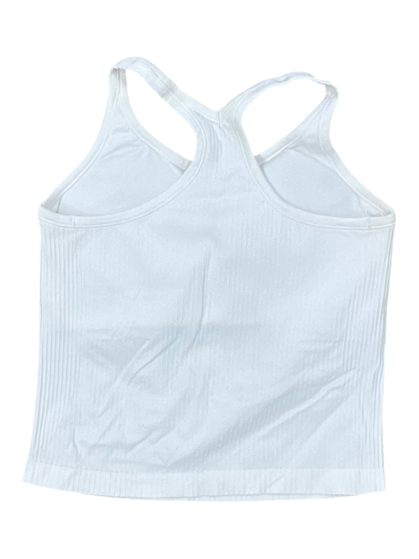 Athletic Tank Top By Clothes Mentor In White, Size:M