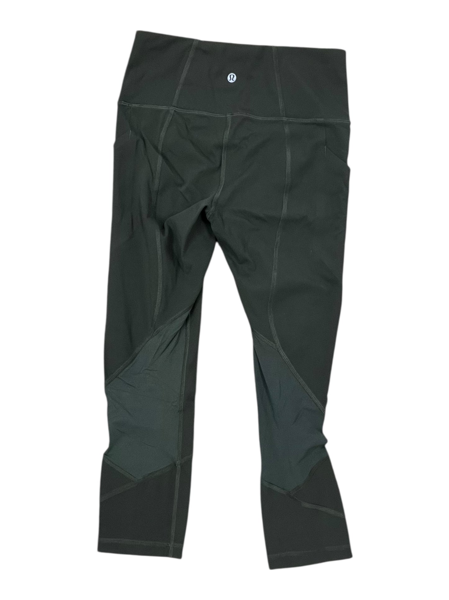Athletic Capris By Lululemon In Green, Size:S
