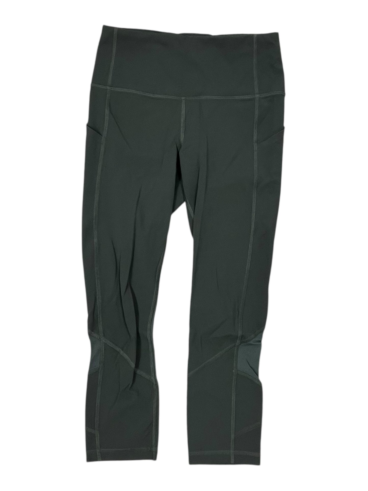 Athletic Capris By Lululemon In Green, Size:S