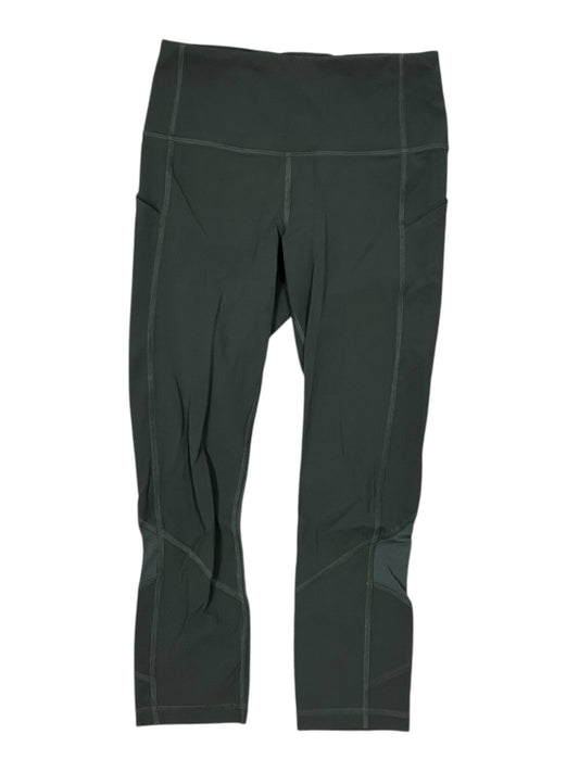 Athletic Capris By Lululemon In Green, Size:S
