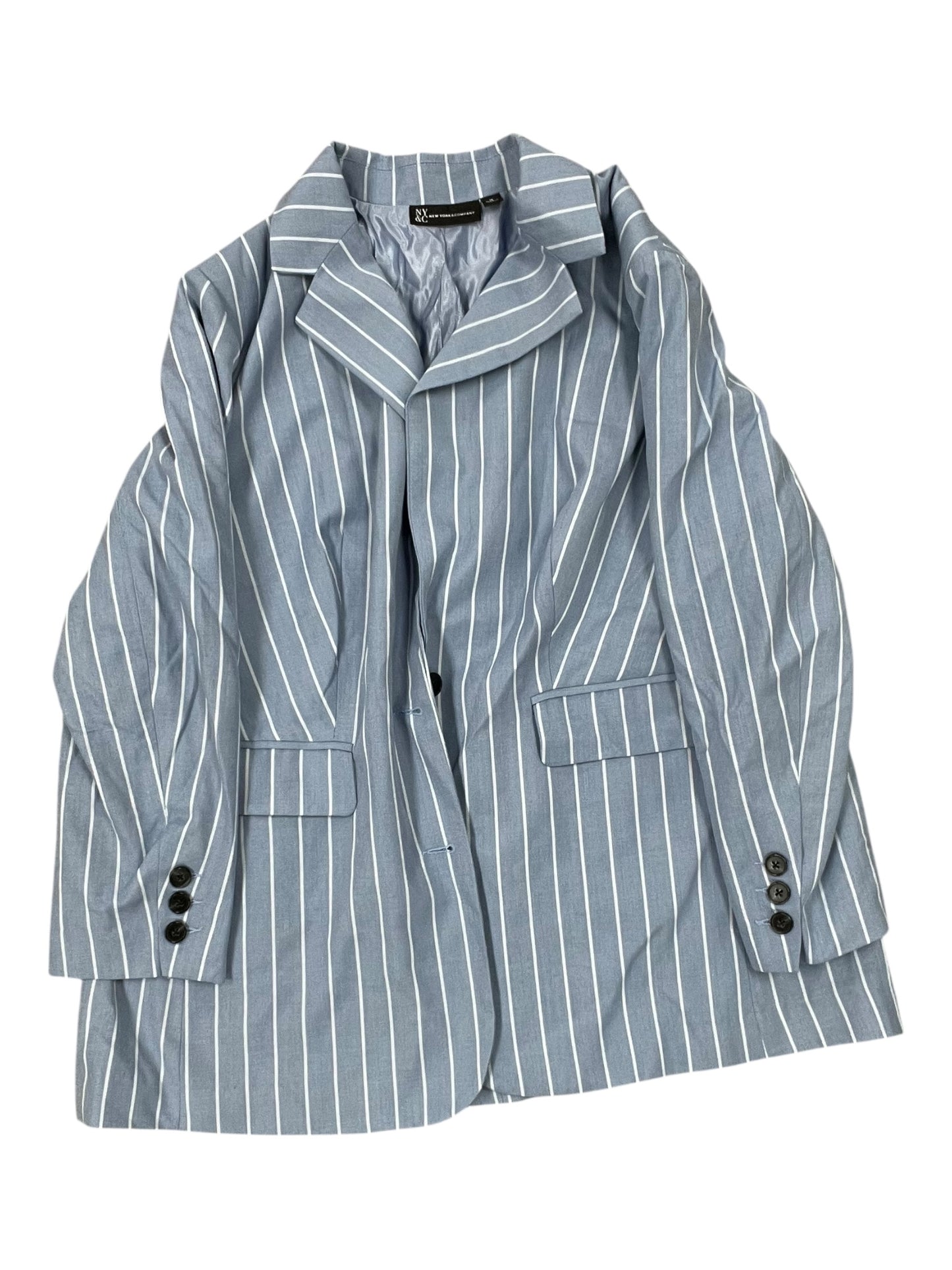 Blazer By New York And Co In Blue, Size:1X