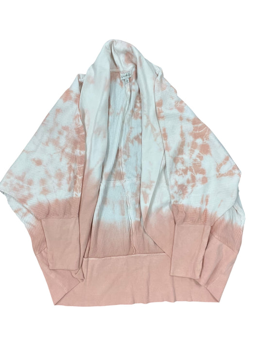 Cardigan By Wonderly In Pink & White, Size:3X
