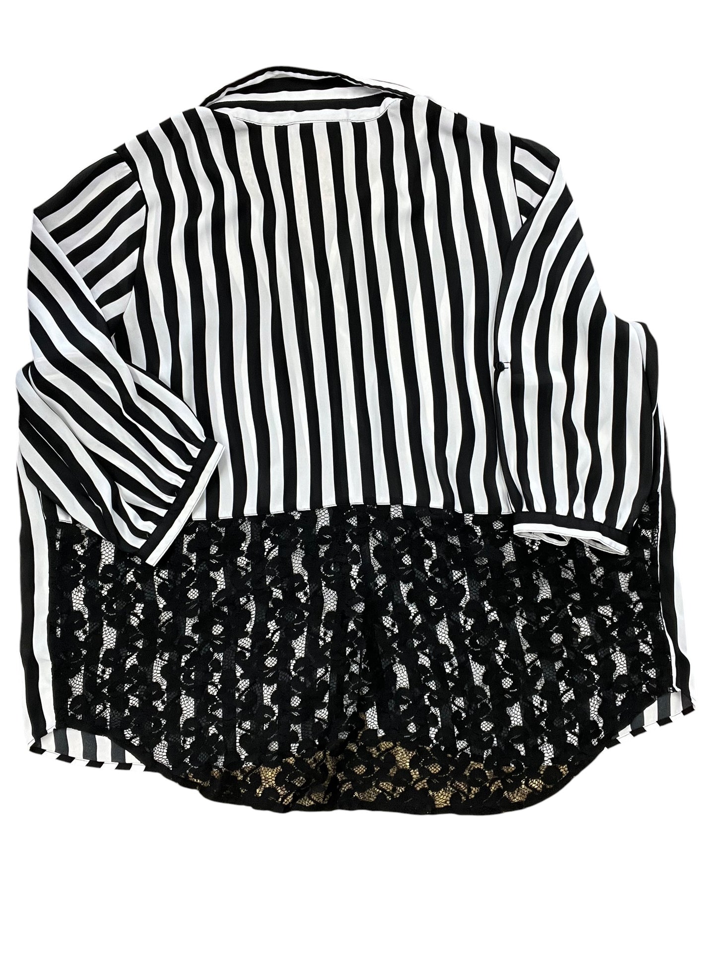 Top Ss By Clothes Mentor In Black & White, Size:4X