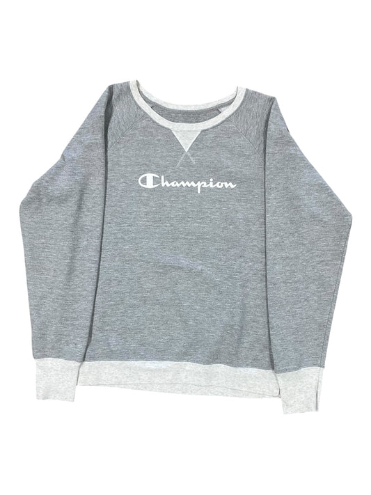 Sweatshirt Crewneck By Champion In Grey, Size:L