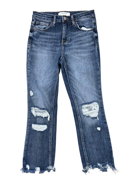 Jeans Cropped By Vervet In Blue Denim, Size:4