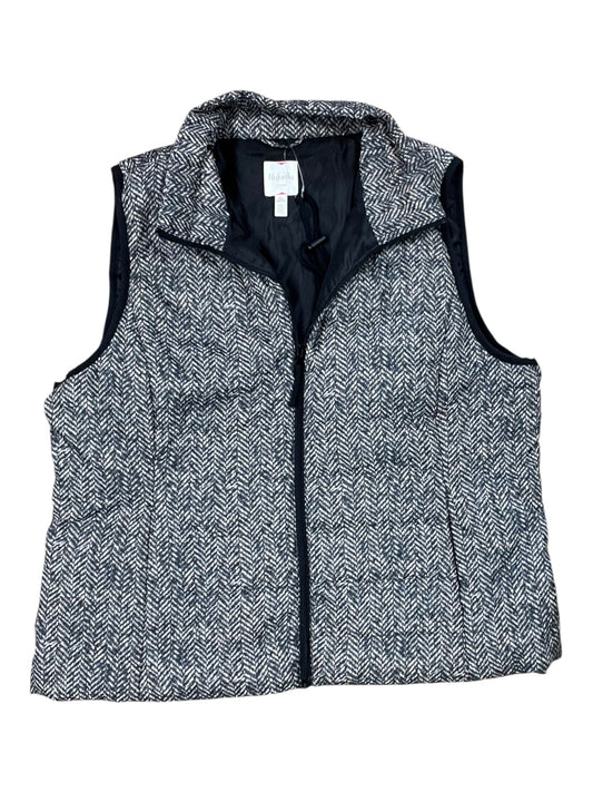 Vest Puffer & Quilted By Rafaella In Grey, Size:Xl