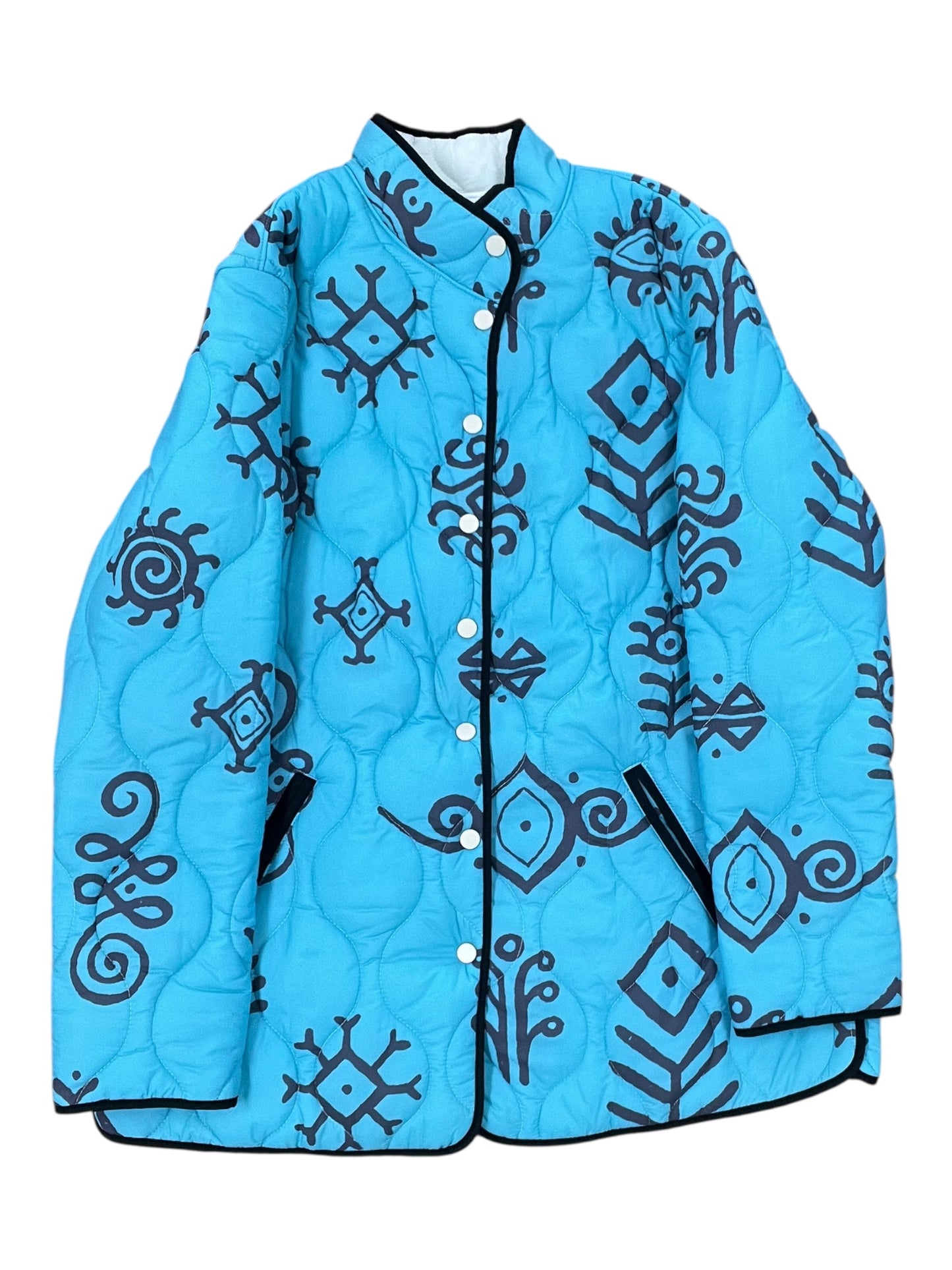Jacket Puffer & Quilted By Clothes Mentor In Teal, Size:Xl