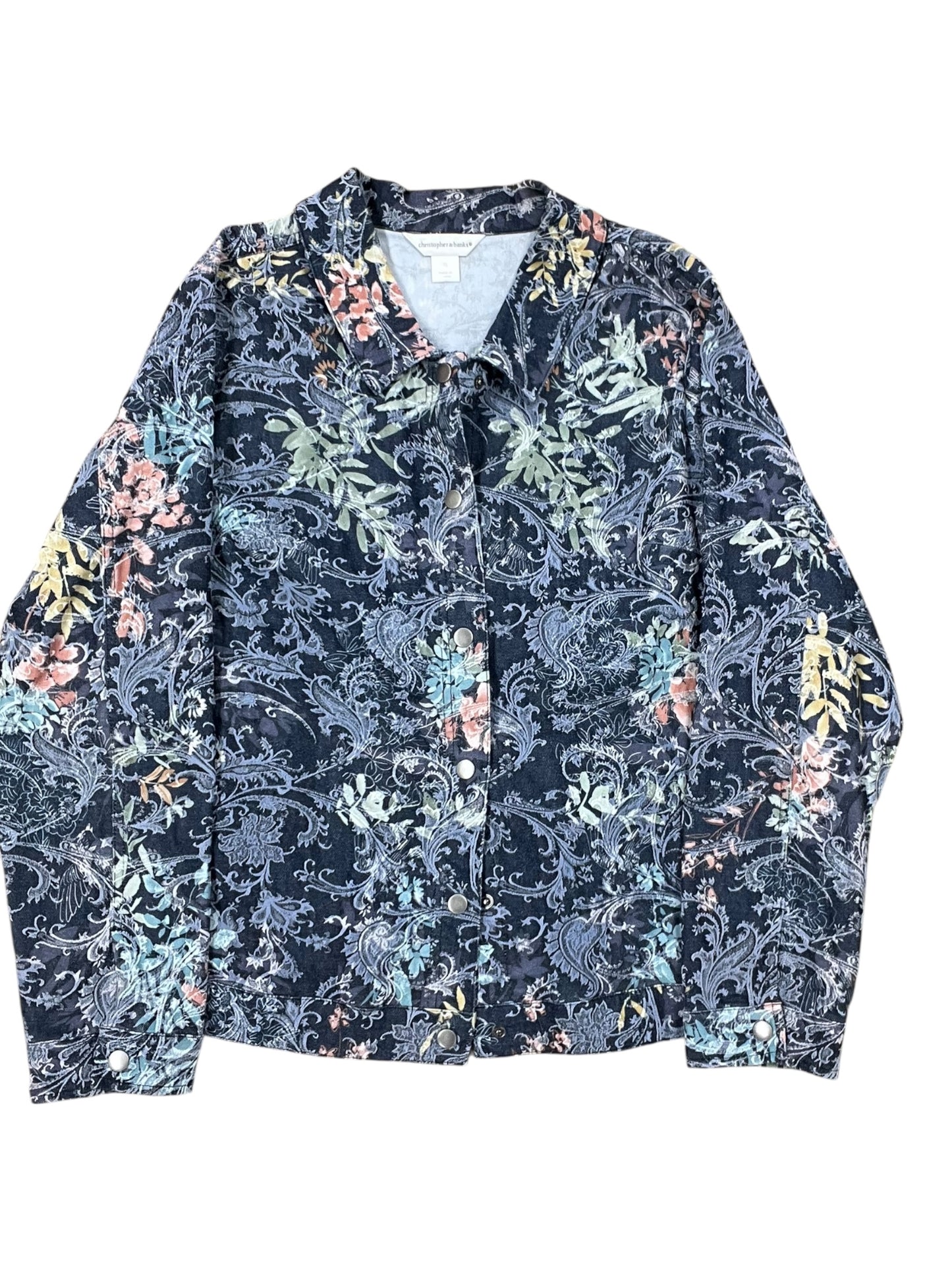 Jacket Other By Christopher And Banks In Blue, Size:Xl