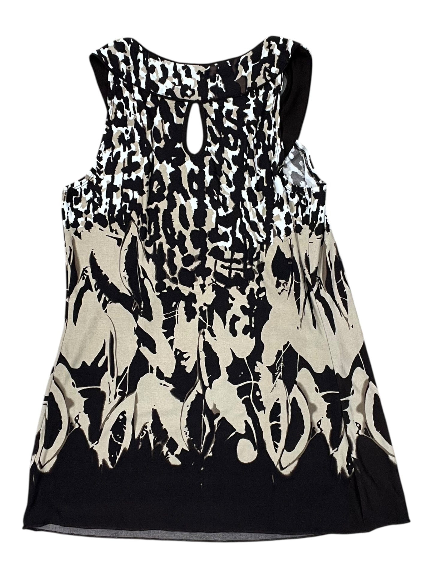 Top Sleeveless By Maurices In Brown & Cream, Size:S
