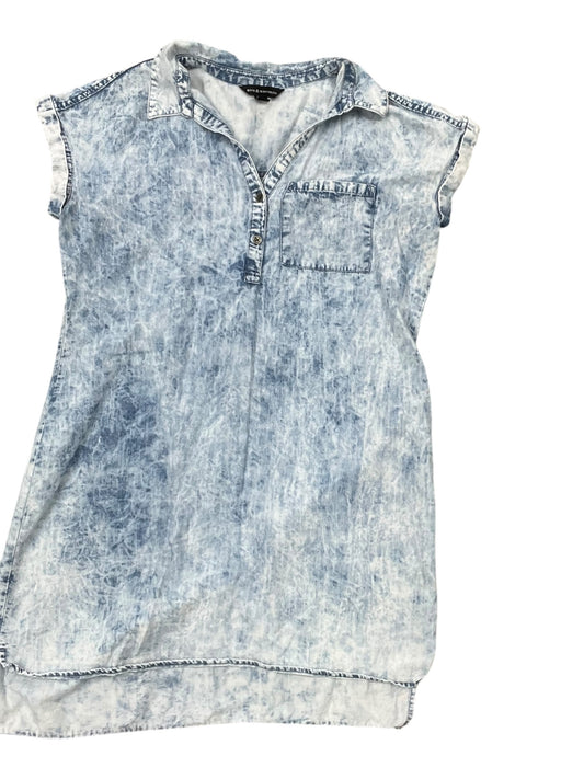 Dress Casual Midi By Rock And Republic In Blue Denim, Size:M