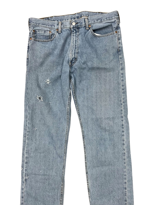 Jeans Wide Leg By Levis In Blue Denim, Size:18