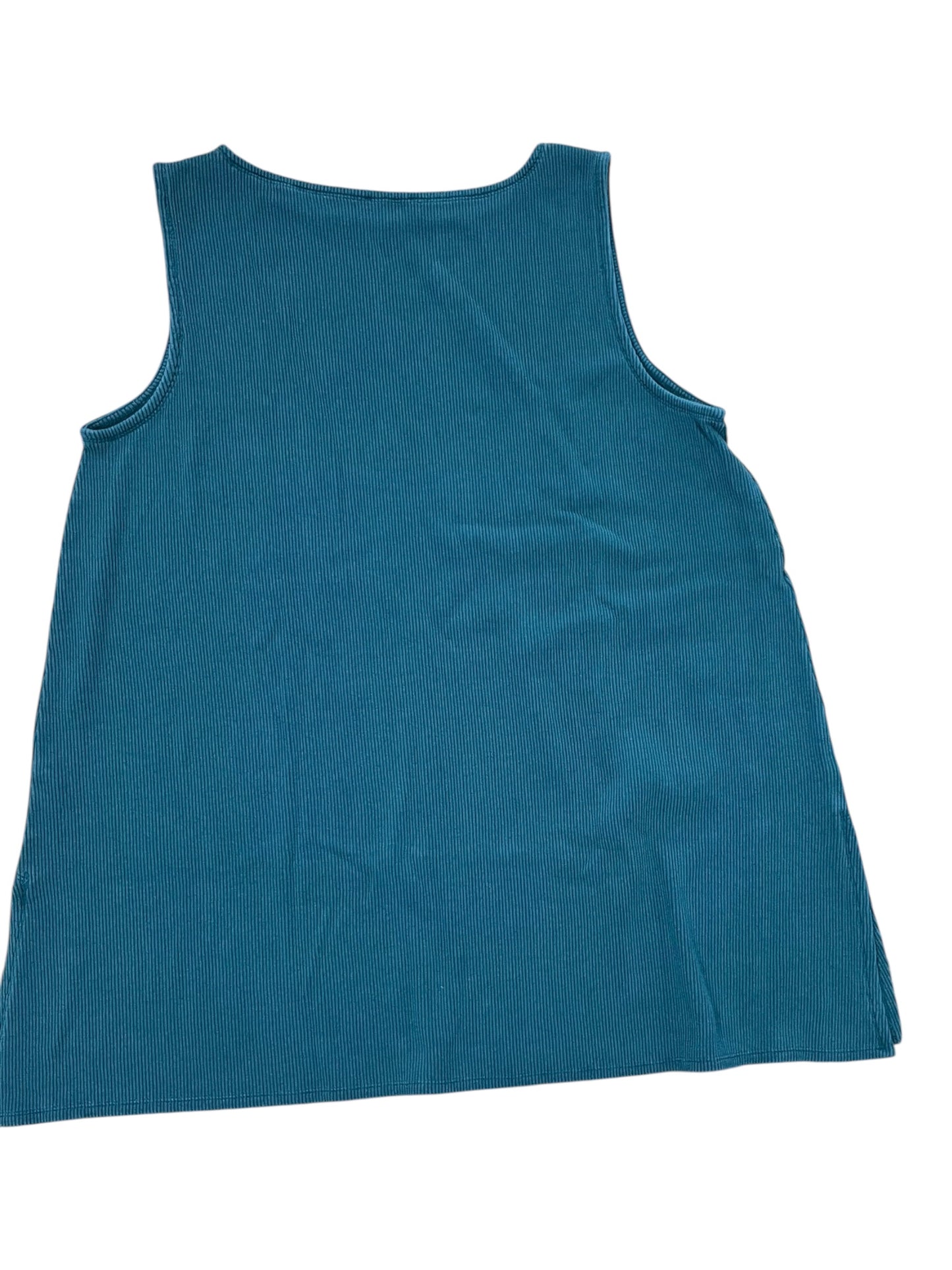 Top Sleeveless By Eileen Fisher In Green, Size:Xl